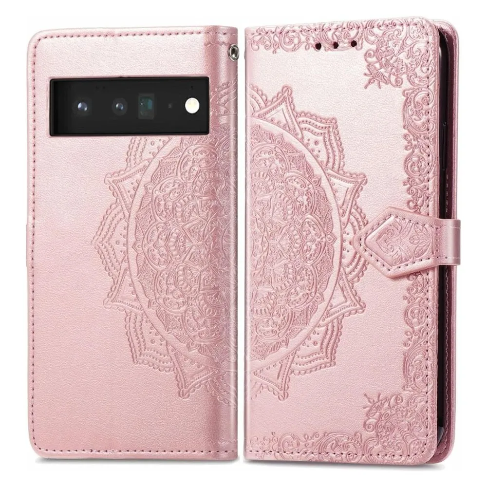 König Design Hülle Handy Schutz für Google Pixel 6 Case Flip Cover Tasche Etuis Bumper Neu (Google Pixel 6)