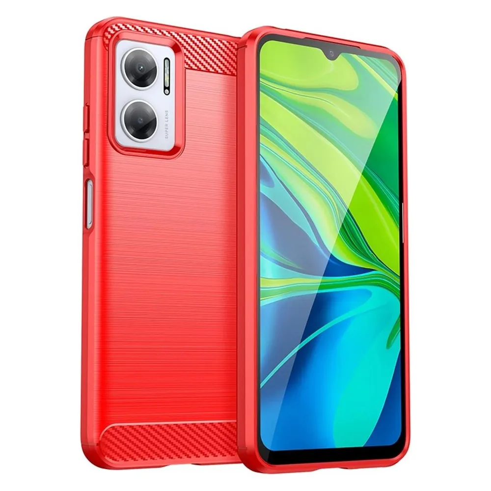 König Design Hülle Handy Schutz für Xiaomi Sony Samsung Case Cover Bumper Carbon Optik Etuis (Xiaomi Redmi 10 Prime+ 5G)