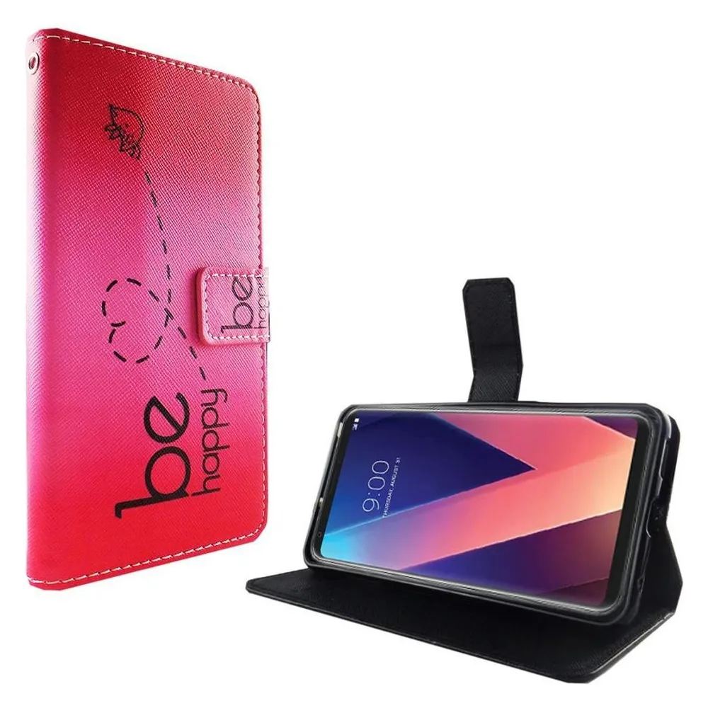 König Design Hülle Handy Schutz für LG V30 V30s V30 Plus Flip Case Cover Tasche Wallet Etui (LG V30, LG V30S+)