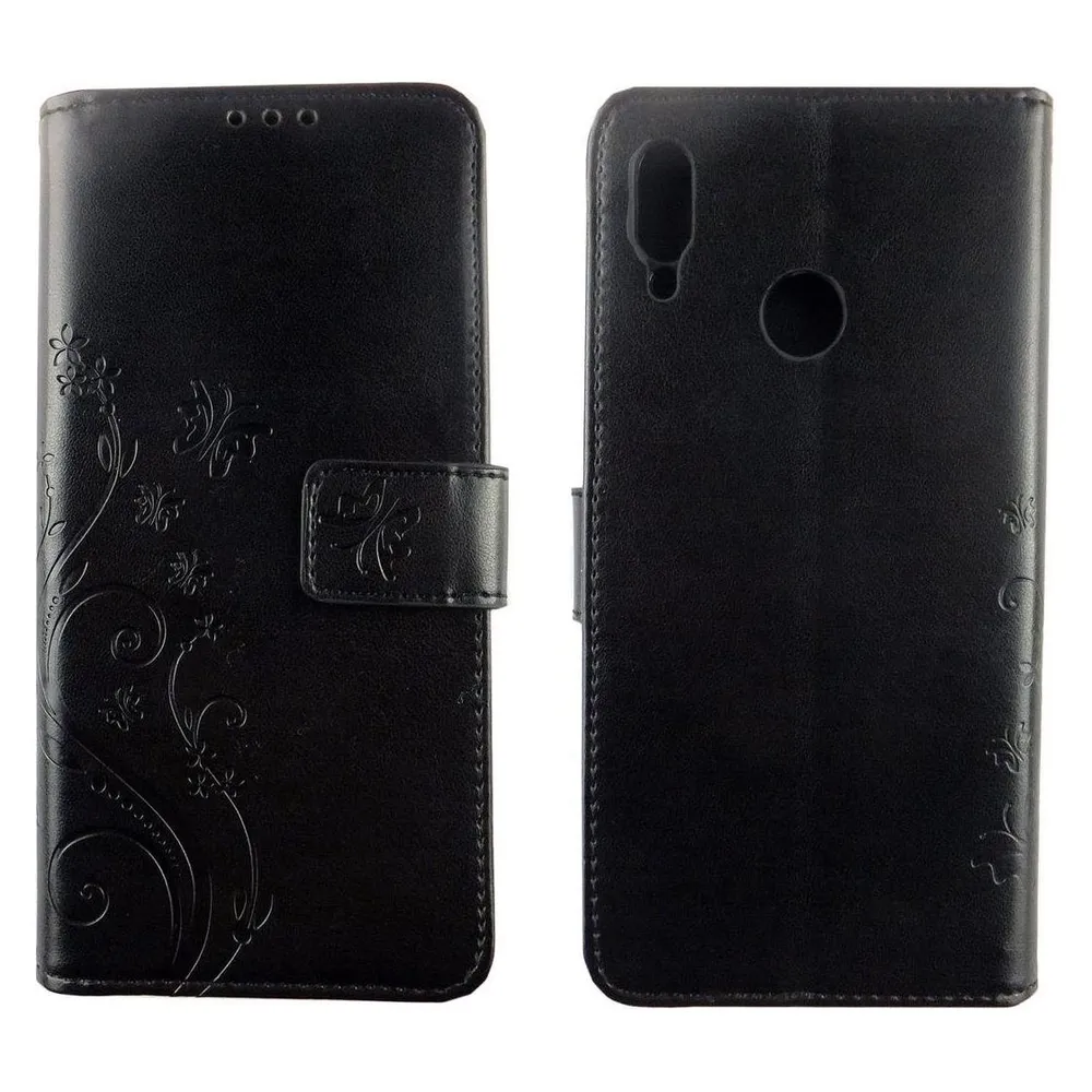 König Design Hülle Handy Schutz für Huawei P Smart 2019 Case Cover Tasche Wallet Etui Bumper (Huawei P Smart (2019))