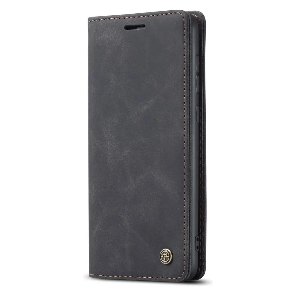 König Design Hülle Handy Schutz für Samsung Galaxy S21 FE Case Flip Cover Tasche Etui Schwarz (Samsung Galaxy S21 FE)