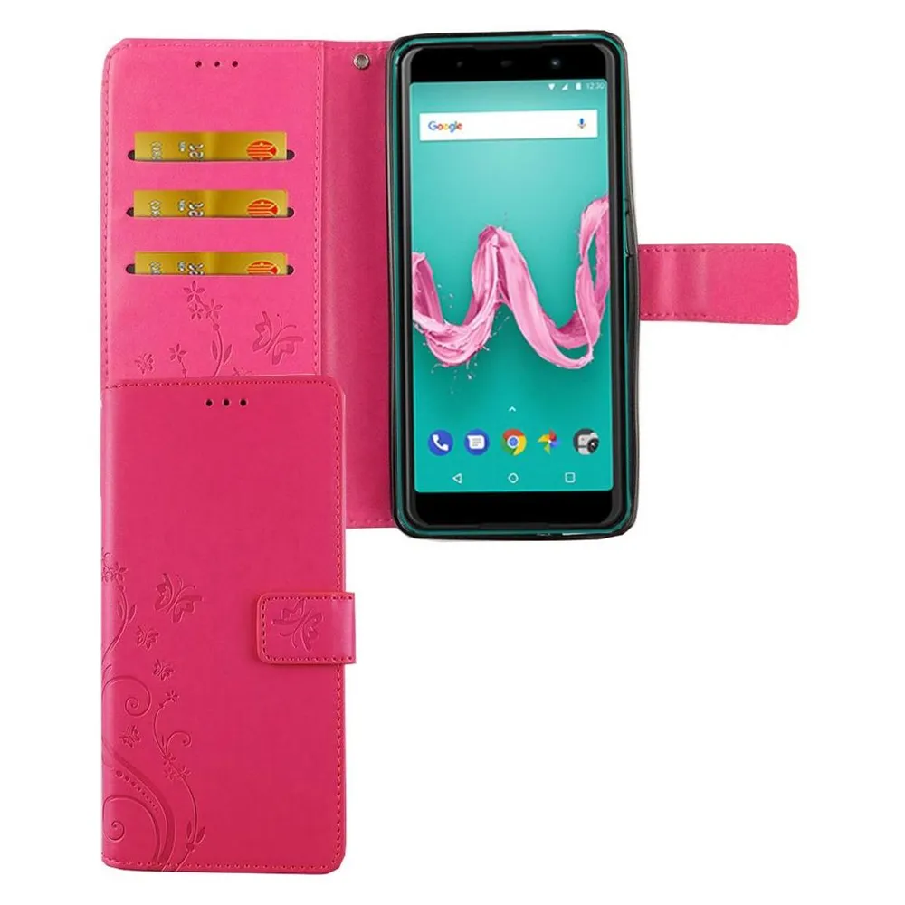 König Design Hülle Handy Schutz für Wiko Lenny 5 Case Cover Tasche Wallet Etui Handyhülle Neu (Wiko Lenny 5)