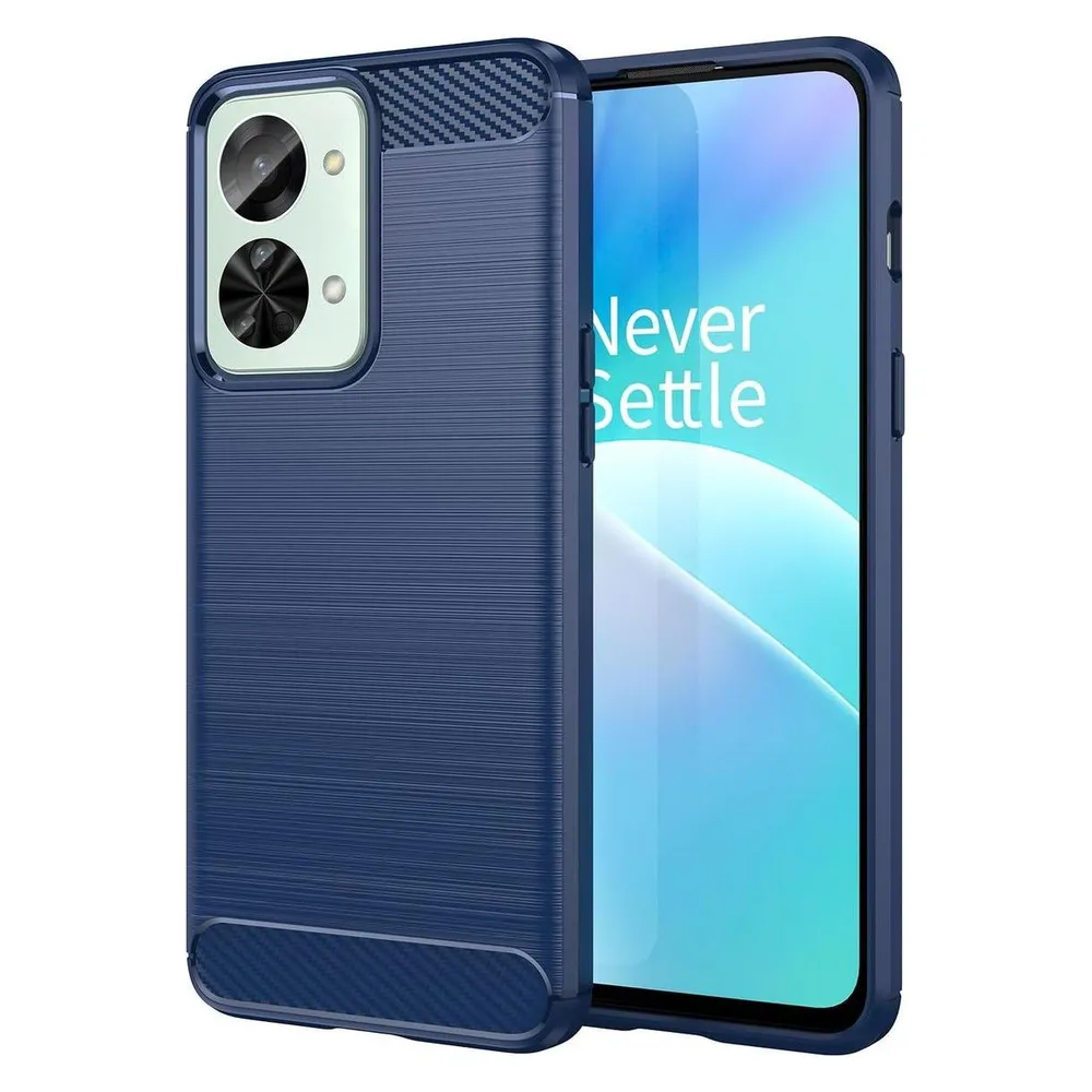 König Design Hülle Handy Schutz für Sony OnePlus Realme Xiaomi Case Cover Bumper Carbon Optik (OnePlus Nord 2T)