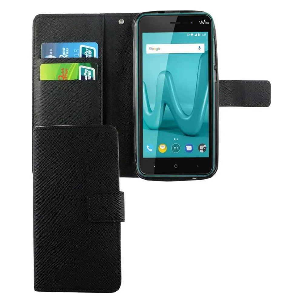König Design Hülle Handy Schutz für Wiko Lenny 4 Case Cover Tasche Wallet Etui Handyhülle Neu (Wiko Lenny 4)