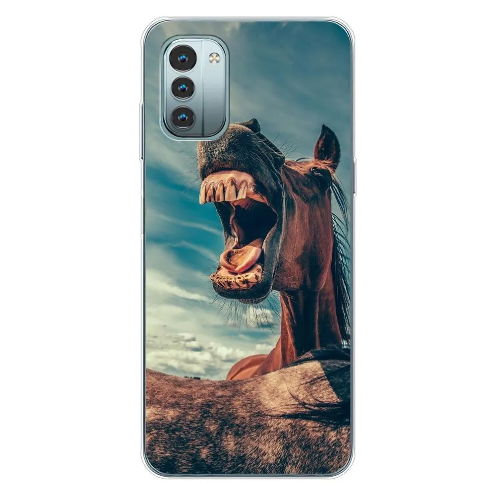 König Design Hülle Handy Schutz für Nokia G11 Case Cover Tasche Bumper Etuis Backcover TPU (Nokia G11)