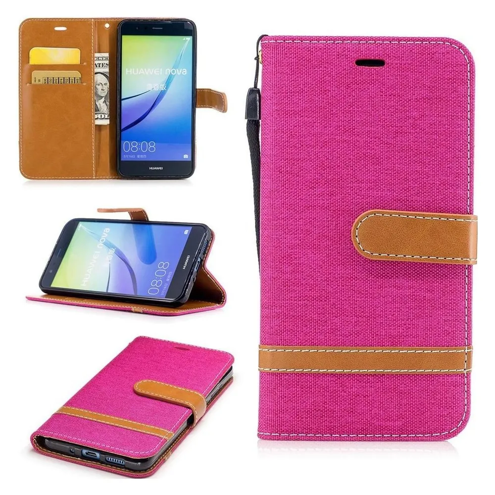 König Design Hülle Handy Schutz für Huawei P10 Lite Case Cover Tasche Wallet Etui Handyhülle (Huawei P10 Lite)
