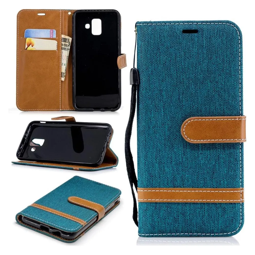 König Design Hülle Handy Schutz für Samsung Galaxy A6 (2018) Case Cover Tasche Wallet Etui (Samsung Galaxy A6 (2018))