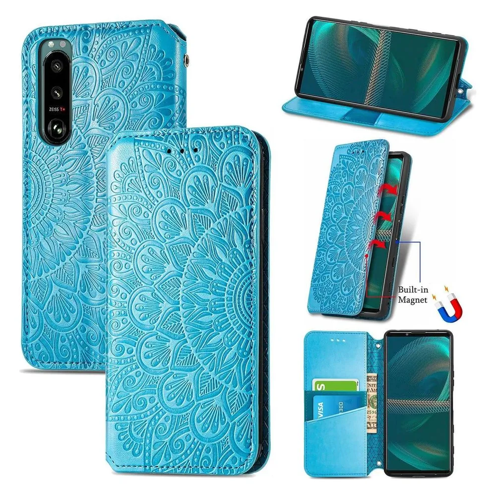 König Design Hülle Handy Schutz für Sony Xperia 5 III Case Flip Cover Tasche Etuis Bumper (Sony Xperia 5 III)