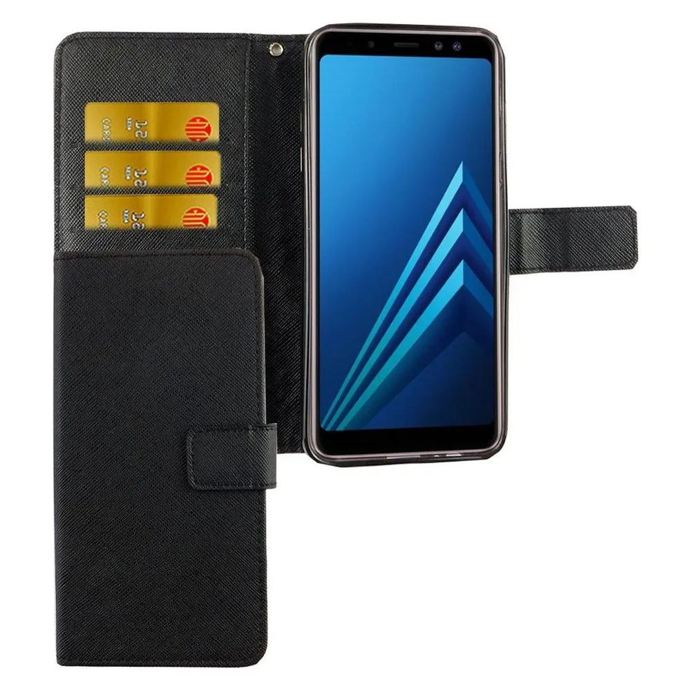 König Design Hülle Handy Schutz für Samsung Galaxy A6 (2018) Case Cover Tasche Wallet Etui (Samsung Galaxy A6 (2018))