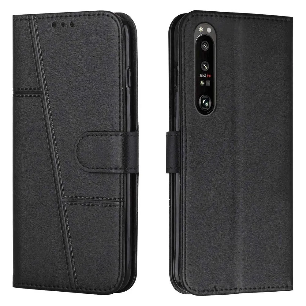 König Design Hülle Handy Schutz für Sony Xperia 1 III Case Cover Tasche Etuis Bumper Wallet (Sony Xperia 1 III)