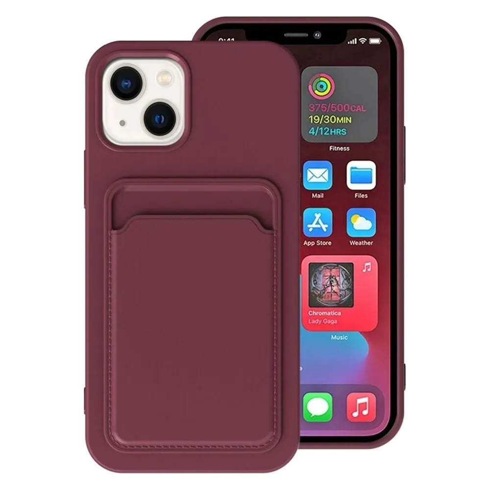 König Design Hülle Handy Schutz für Apple iPhone 14 Serie Case Cover Bumper Kartenfach Etuis (Apple iPhone 14)