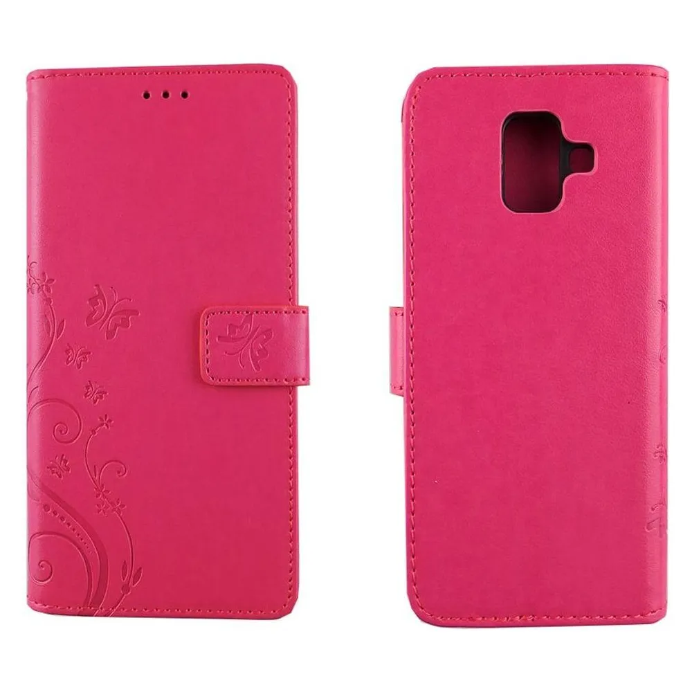 König Design Hülle Handy Schutz für Samsung Galaxy A6 (2018) Case Cover Tasche Wallet Etui (Samsung Galaxy A6 (2018))