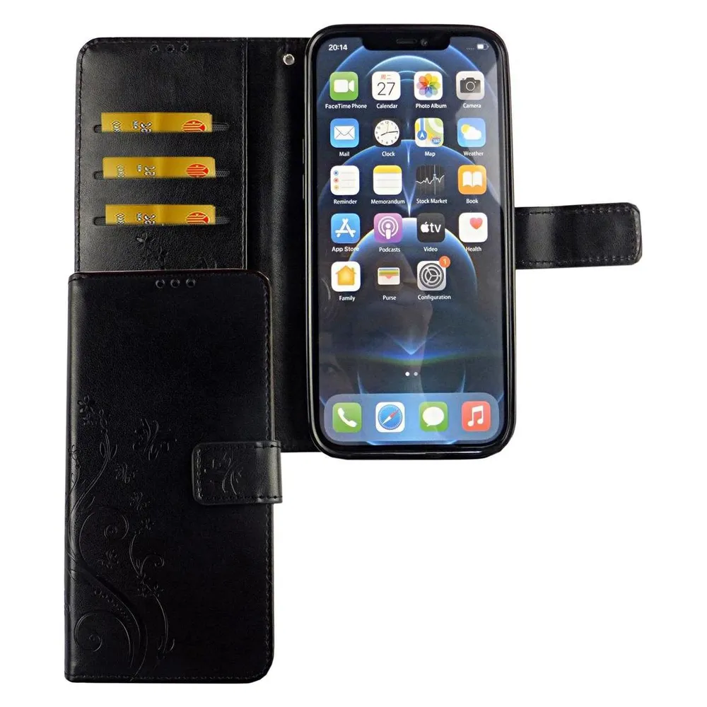 König Design Hülle Handy Schutz für Apple iPhone 12 Pro Max Case Cover Tasche Wallet Etui Neu (Apple iPhone 12 Pro Max)