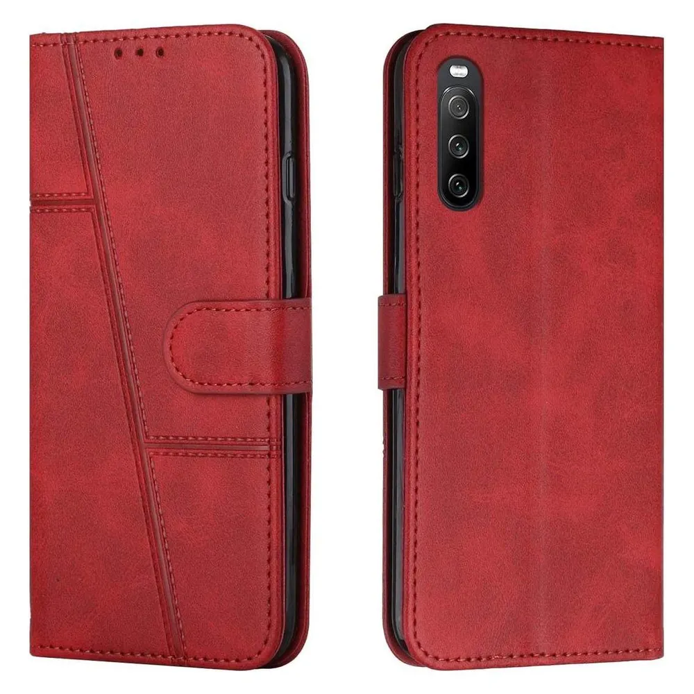König Design Hülle Handy Schutz für Sony Xperia 10 III Case Cover Tasche Etuis Bumper Wallet (Sony Xperia 10 III)