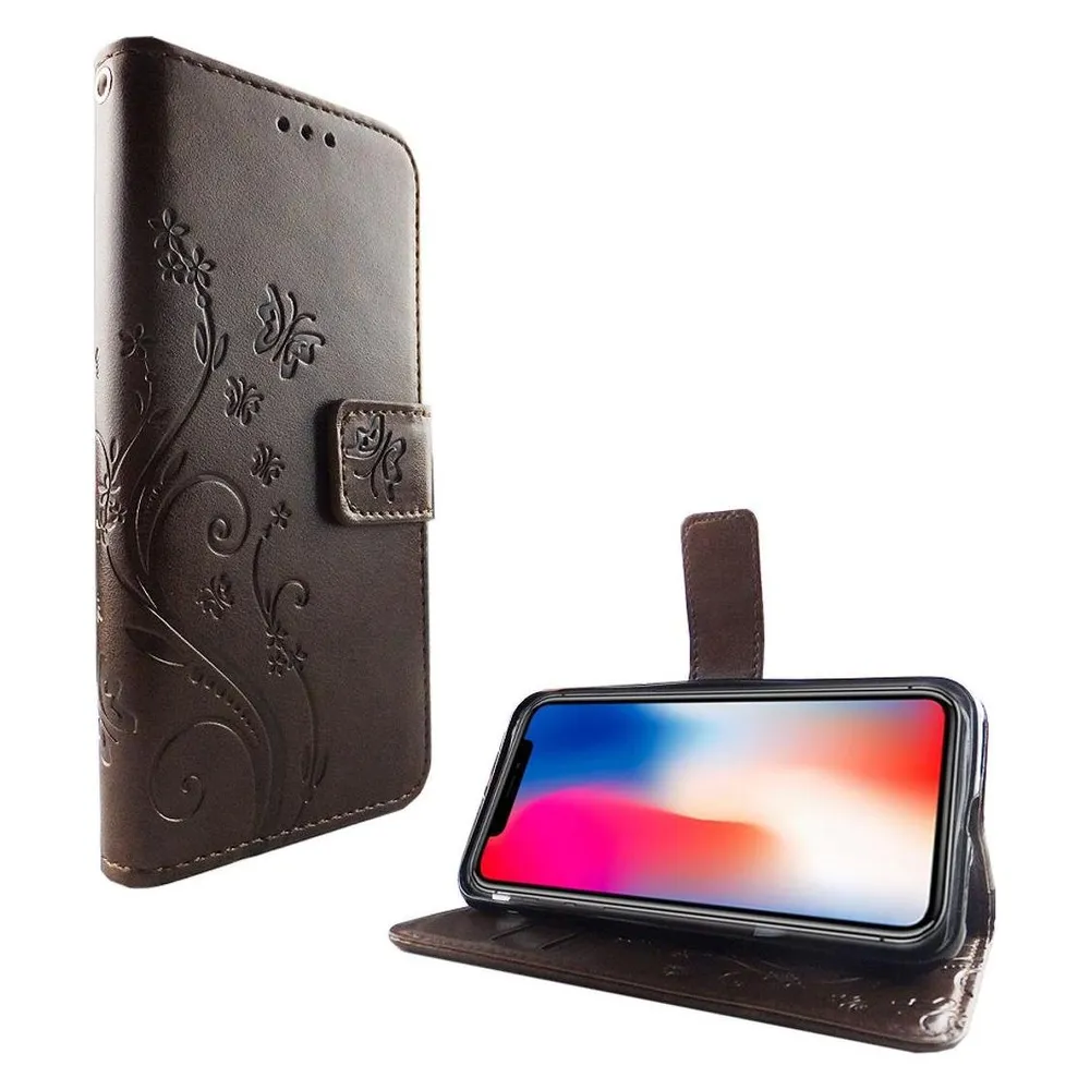 König Design Hülle Handy Schutz für Apple iPhone XS Case Cover Tasche Wallet Etui Handyhülle (Apple iPhone XS)