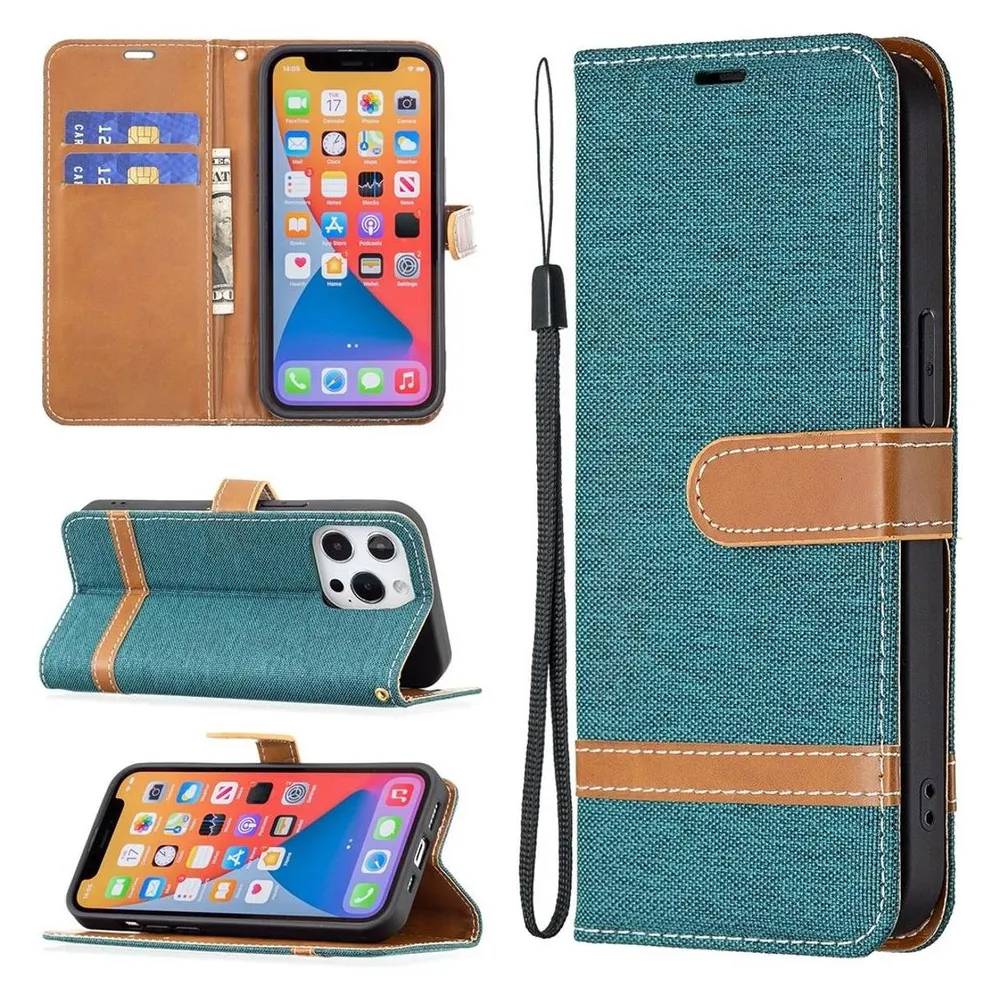 König Design Hülle Handy Schutz für Apple iPhone 13 mini Case Cover Tasche Etuis Bumper Grün (Apple iPhone 13 mini)