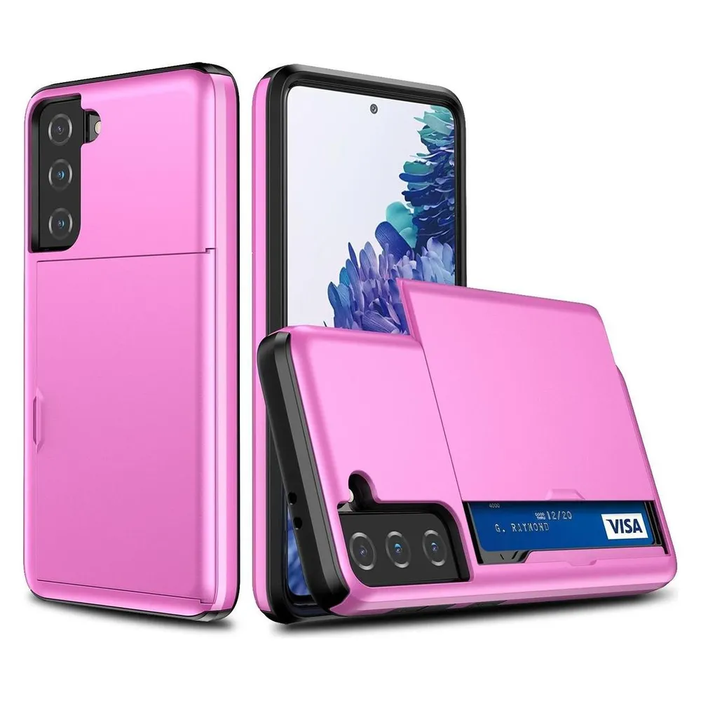 König Design Hülle Handy Schutz für Samsung Galaxy S21 Case Cover Tasche Etuis Bumper Rosa (Samsung Galaxy S21)