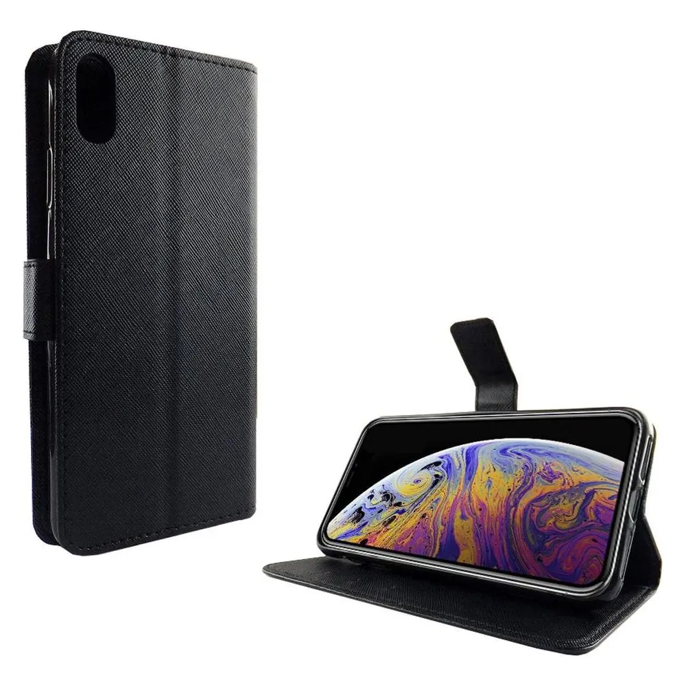 König Design Hülle Handy Schutz für Apple iPhone XS Max Case Cover Tasche Wallet Etui Bumper (Apple iPhone XS Max)