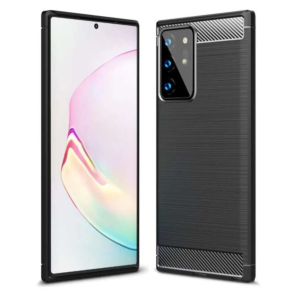 König Design Hülle Handy Schutz für Samsung Galaxy Note 20 Ultra Case Cover Bumper Etuis Grau