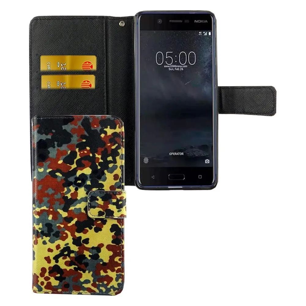 König Design Hülle Handy Schutz für Nokia 5.1 Case Cover Tasche Wallet Etui Handyhülle Bumper (Nokia 5.1)