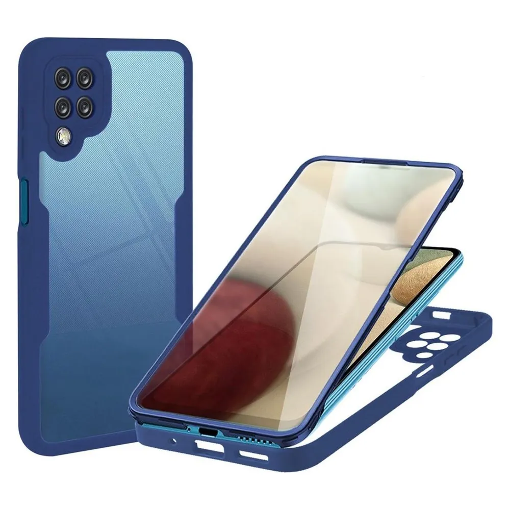 König Design Hülle Handy Schutz für Samsung Galaxy A12 Case Full Cover Tasche Etuis Bumper (Samsung Galaxy A12)