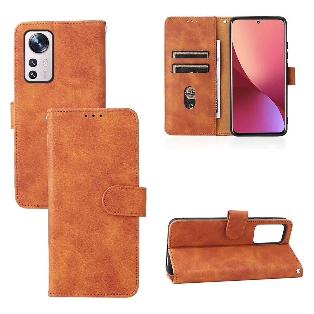 König Design Hülle Handy Schutz für Xiaomi 12 Lite Case Cover Bumper Kartenfach Etuis Schale (Xiaomi 12 Lite)