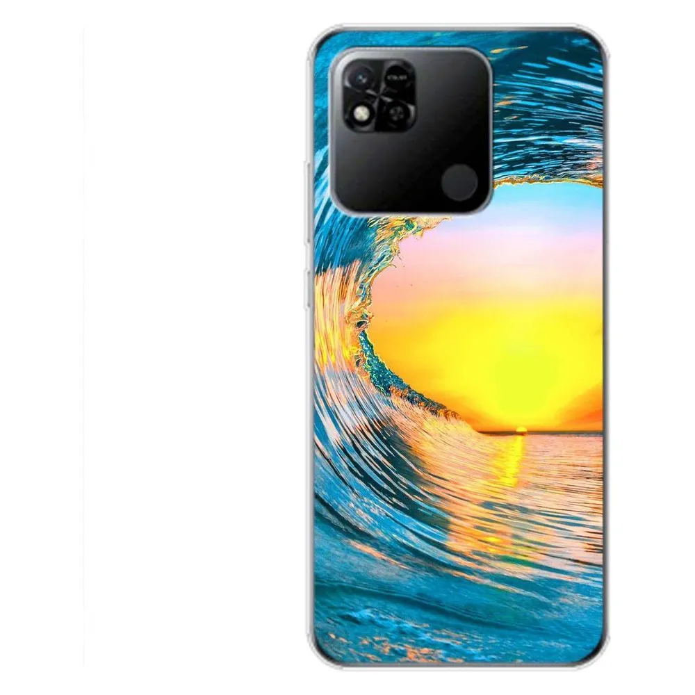 König Design Hülle Handy Schutz für Xiaomi Redmi 10A Case Cover Tasche Bumper Etuis TPU Neu (Xiaomi Redmi 10A)