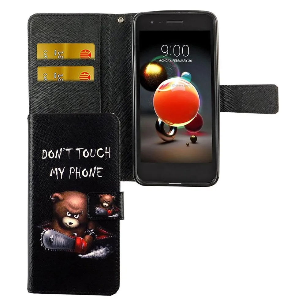 König Design Hülle Handy Schutz für LG K8 (2018) Case Cover Tasche Wallet Etui Handyhülle Neu (LG K8 2018)