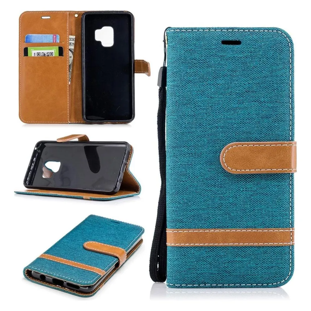 König Design Hülle Handy Schutz für Samsung Galaxy S9 Case Cover Tasche Wallet Etui Bumper (Samsung Galaxy S9)