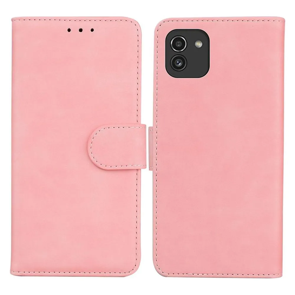 König Design Hülle Handy Schutz für Samsung Galaxy A03 Case Cover Tasche Etuis Bumper Wallet (Samsung Galaxy A03)