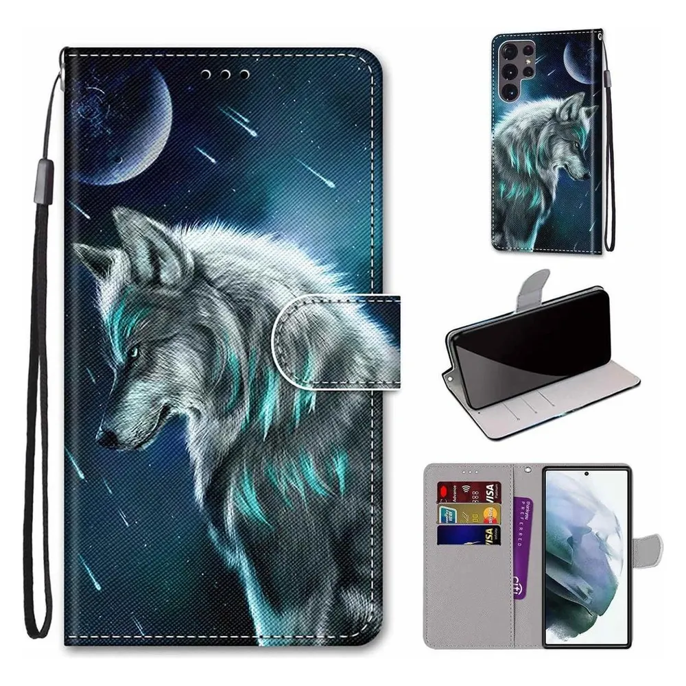 König Design Hülle Handy Schutz für Samsung Galaxy S22 Ultra 5G Case Flip Cover Tasche Etuis (Samsung Galaxy S22 Ultra 5G)