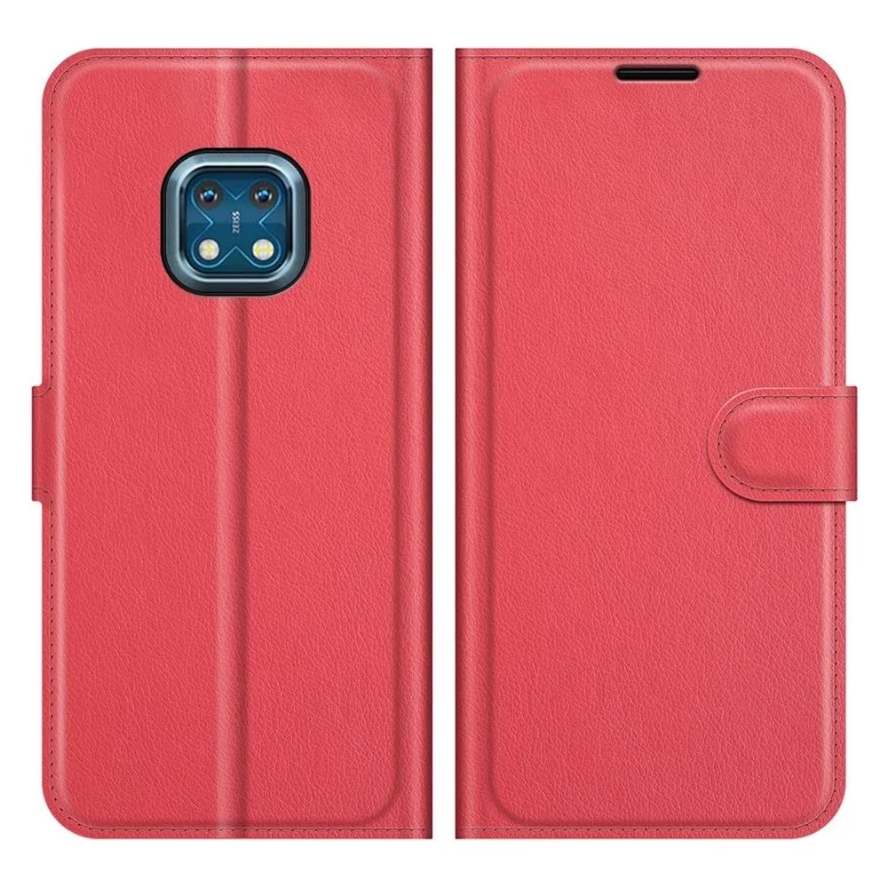König Design Hülle Handy Schutz für Nokia XR20 Case Flip Cover Tasche Etuis Bumper Schwarz (Nokia XR20)