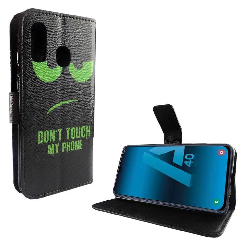 König Design Hülle Handy Schutz für Samsung Galaxy A40 Case Cover Tasche Wallet Etui Bumper (Samsung Galaxy A40)