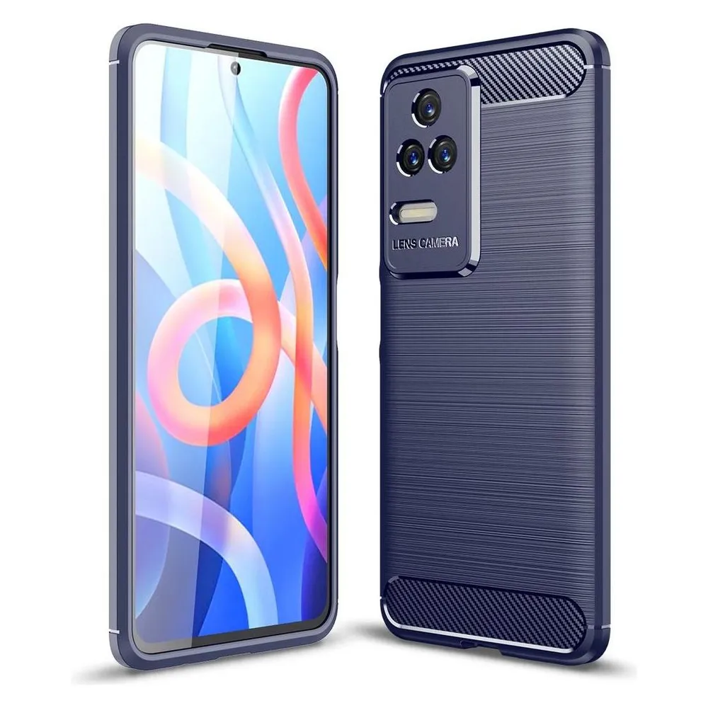 König Design Hülle Handy Schutz für Xiaomi Redmi K50 Pro Case Cover Tasche Carbon Etui Bumper (Xiaomi Redmi K50 Pro)