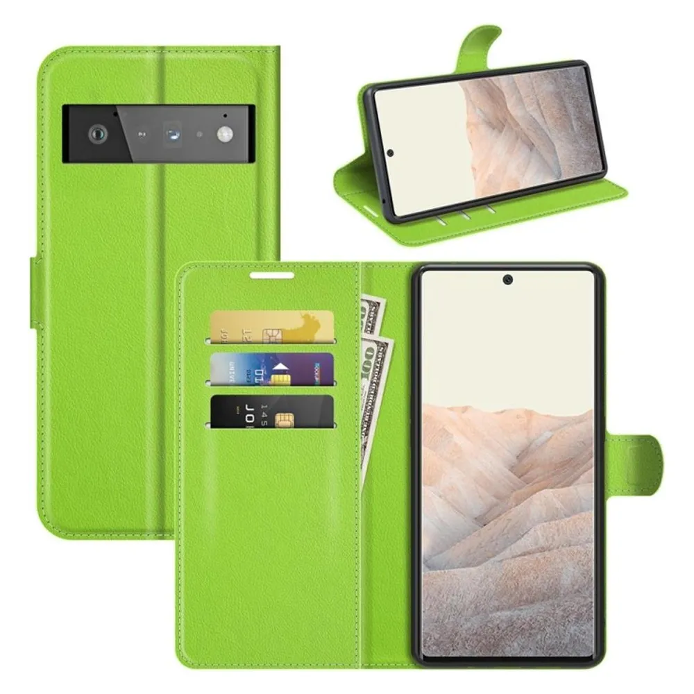 König Design Hülle Handy Schutz für Google Pixel 6 Pro Case Flip Cover Tasche Etuis Bumper (Google Pixel 6 Pro)