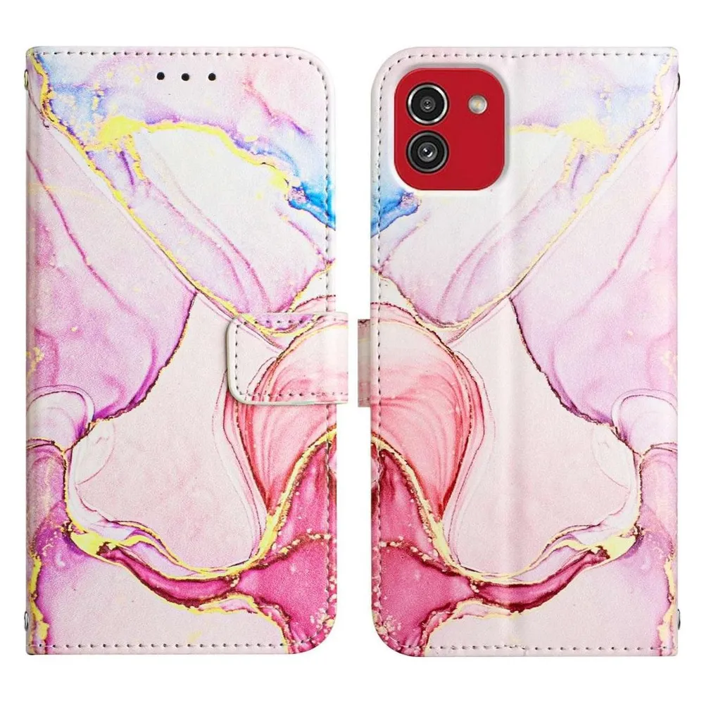 König Design Hülle Handy Schutz für Samsung Galaxy A03 Case Cover Tasche Etuis Bumper Wallet (Samsung Galaxy A03)