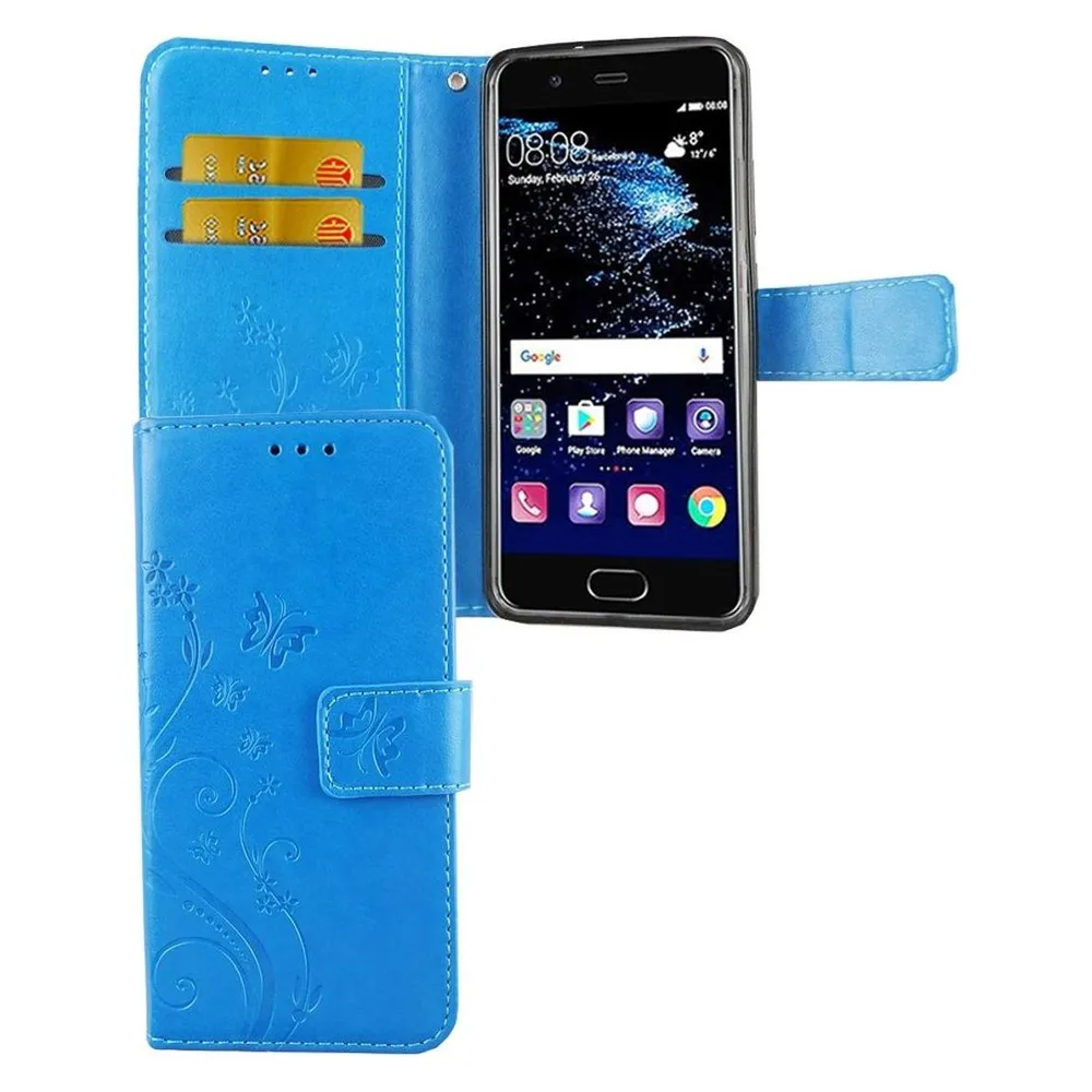 König Design Hülle Handy Schutz für Huawei P10 Case Cover Tasche Wallet Etui Handyhülle Neu (Huawei P10)