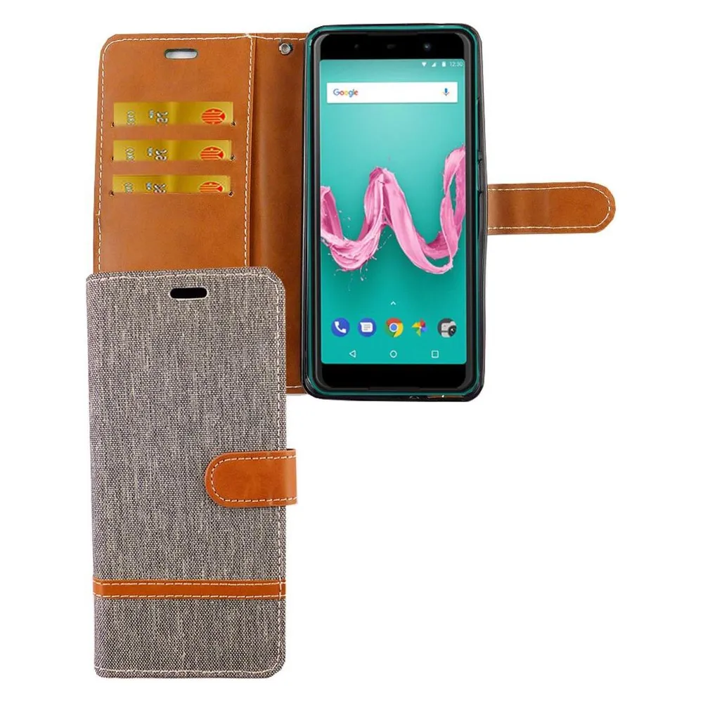 König Design Hülle Handy Schutz für Wiko Lenny 5 Case Cover Tasche Wallet Etui Handyhülle Neu (Wiko Lenny 5)