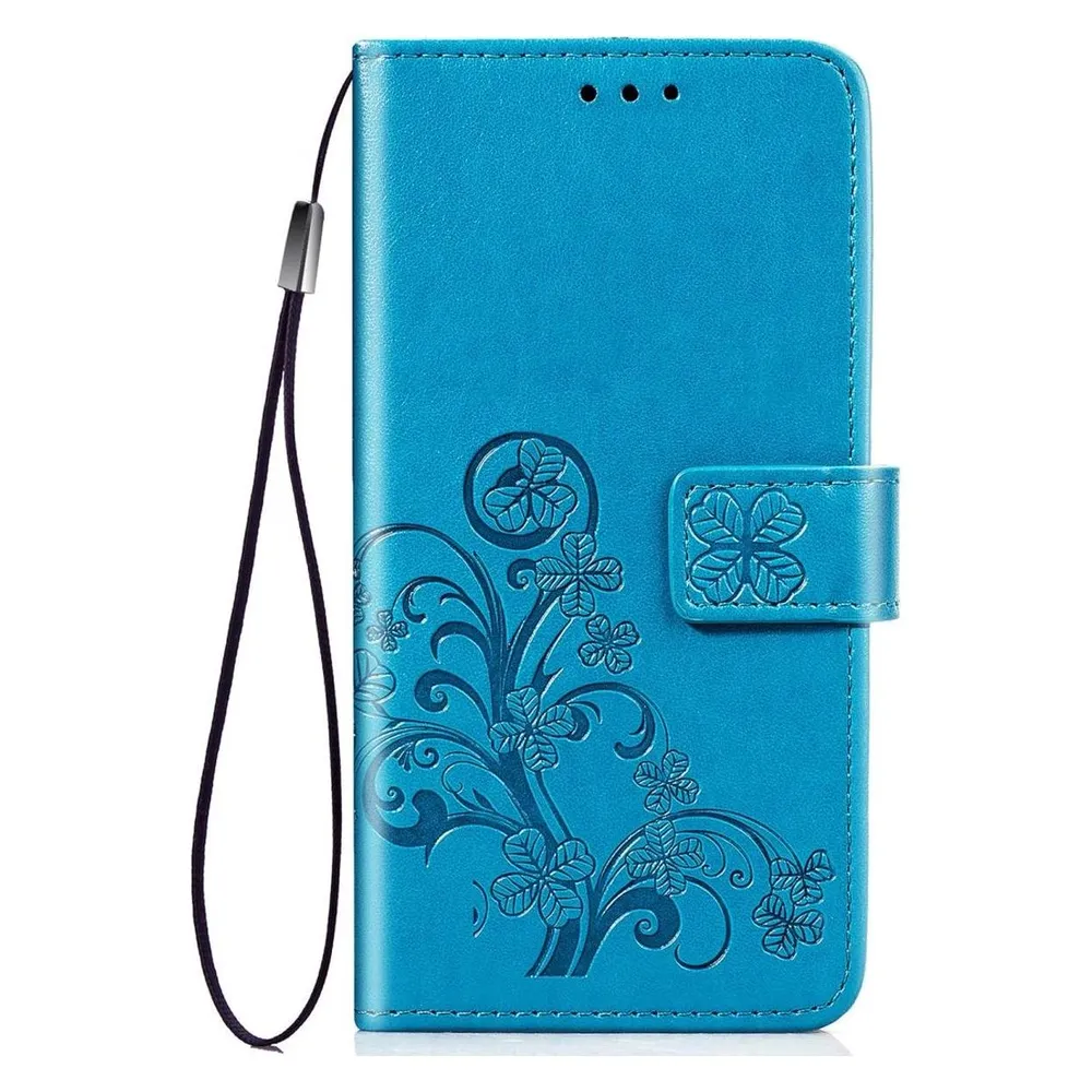 König Design Hülle Handy Schutz für Nokia 2.2 Case Flip Cover Tasche Etuis Bumper Blau Neu