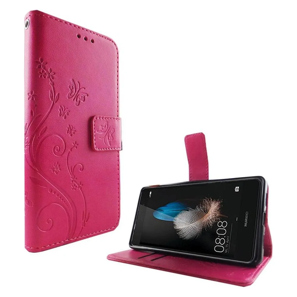 König Design Hülle Handy Schutz für Huawei P8 Lite Case Cover Tasche Wallet Etui Handyhülle (Huawei P8 Lite)