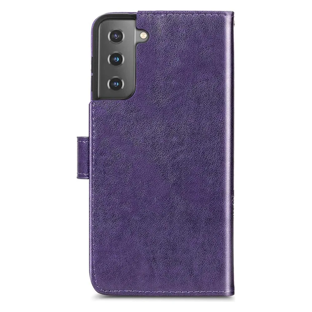 König Design Hülle Handy Schutz für Samsung Galaxy S21 Plus Case Cover Tasche Etuis Violett (Samsung Galaxy S21+)