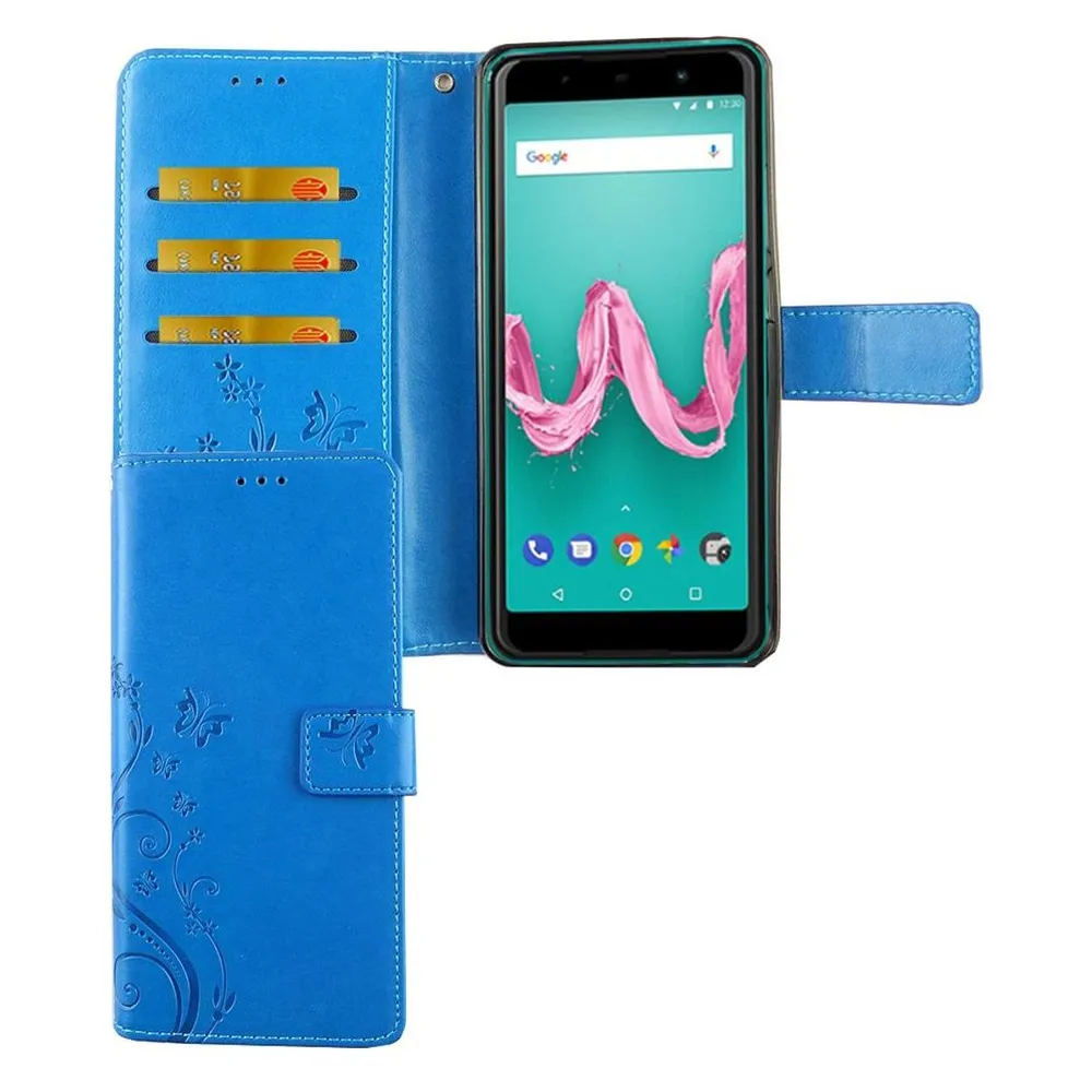 König Design Hülle Handy Schutz für Wiko Lenny 5 Case Cover Tasche Wallet Etui Handyhülle Neu (Wiko Lenny 5)