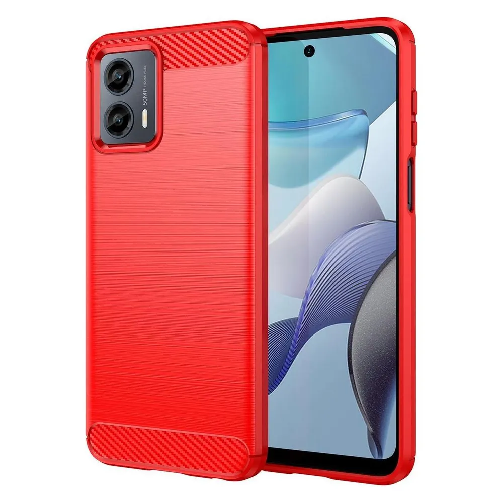König Design Hülle Handy Schutz für Google Motorola Samsung Xiaomi Case Cover Carbon Optik (Motorola Moto G Stylus 5G (2023))