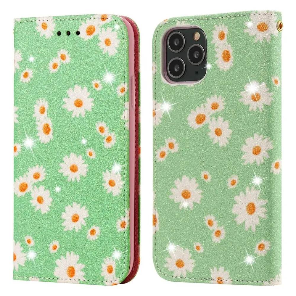 König Design Hülle Handy Schutz für Apple iPhone 11 Pro Case Flip Cover Tasche Bumper Grün