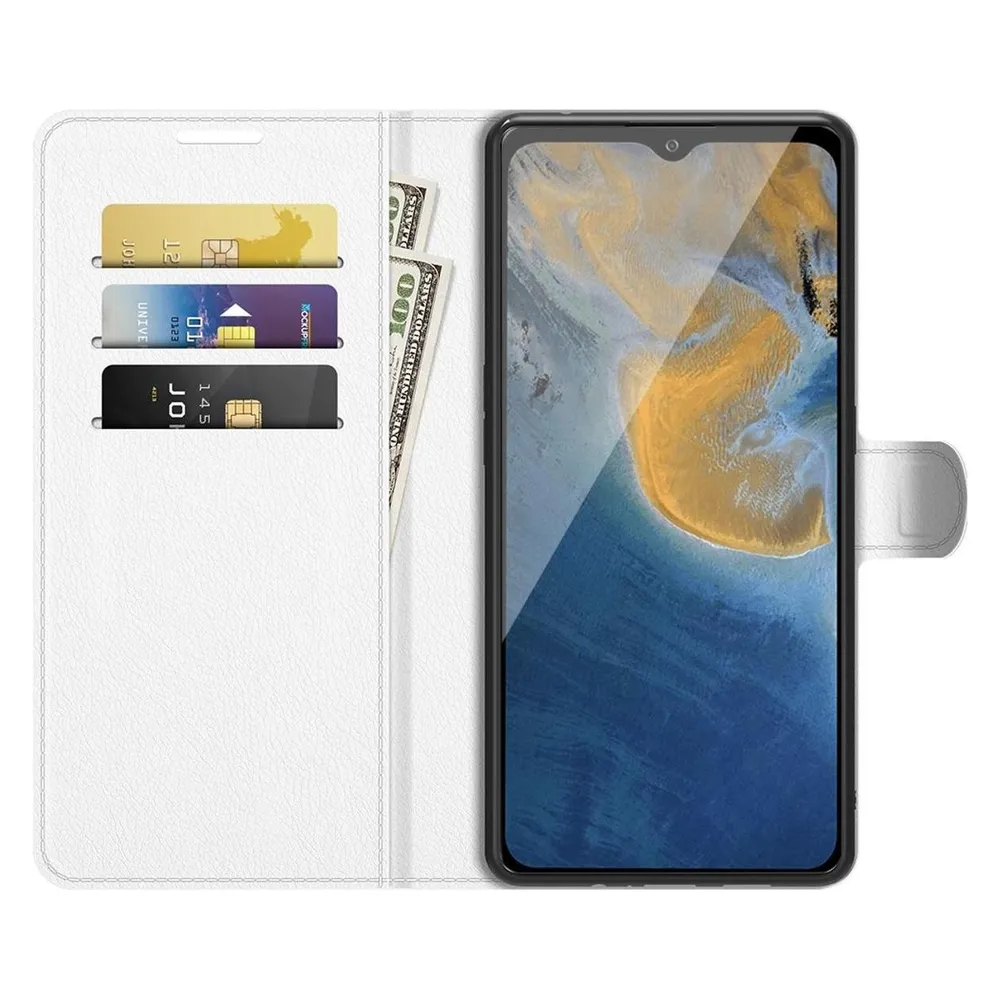 König Design Hülle Handy Schutz für ZTE Blade A51 Case Flip Cover Tasche Etuis Bumper Schwarz (ZTE Blade A51)