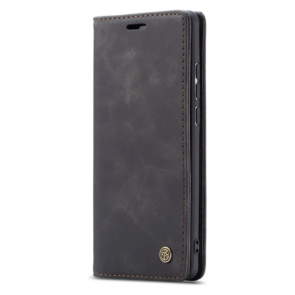 König Design Hülle Handy Schutz für Huawei P30 Lite Case Flip Cover Tasche Etuis Schwarz Neu