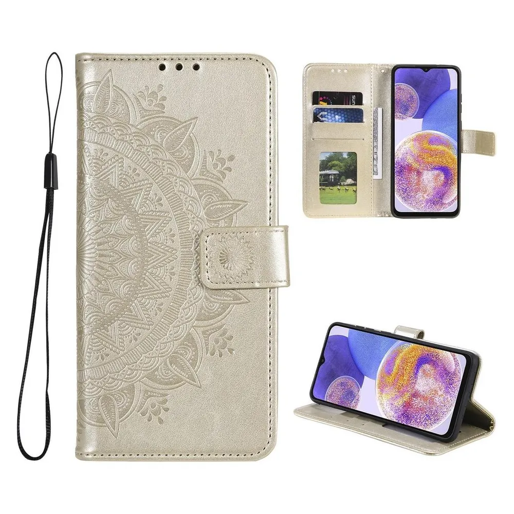 König Design Hülle Handy Schutz für Samsung Galaxy A23 Case Cover Tasche Wallet Etui 360 Grad (Samsung Galaxy A23)
