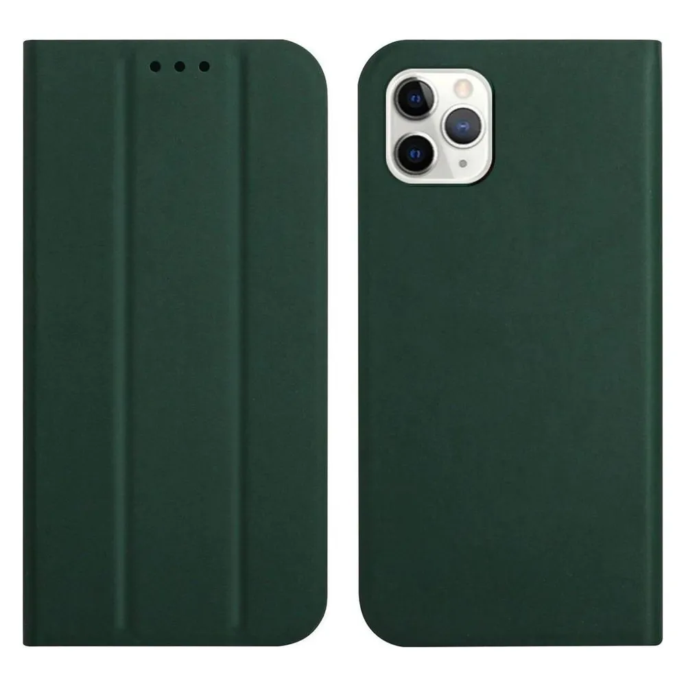 König Design Hülle Handy Schutz für Apple iPhone 13 Pro Case Flip Cover Tasche Etuis Grün Neu (Apple iPhone 13 Pro)