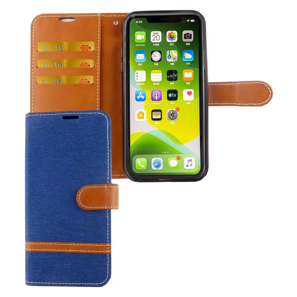 König Design Hülle Handy Schutz für Apple iPhone 11 Case Cover Tasche Wallet Etui Handyhülle (Apple iPhone 11)