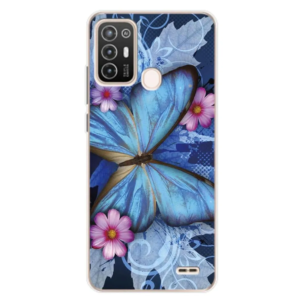 König Design Hülle Handy Schutz für ZTE Blade A52 Case Cover Tasche Bumper Etuis Backcover (ZTE Blade A52)